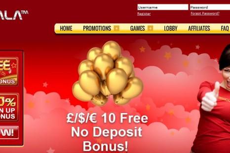 Бездепозитный бонус £/$/€10 Gala Bingo