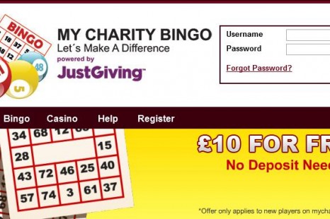 Бездепозитный бонус £/$/€10 My Charity Bingo
