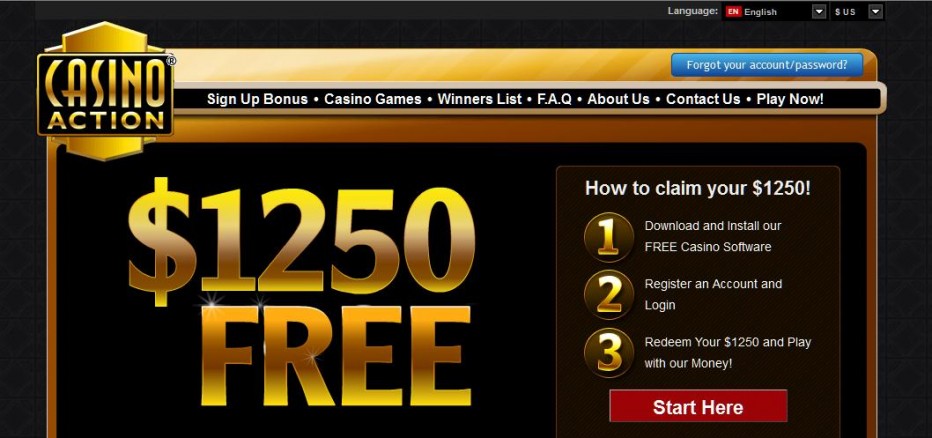 Free Play 1250$ Action Casino