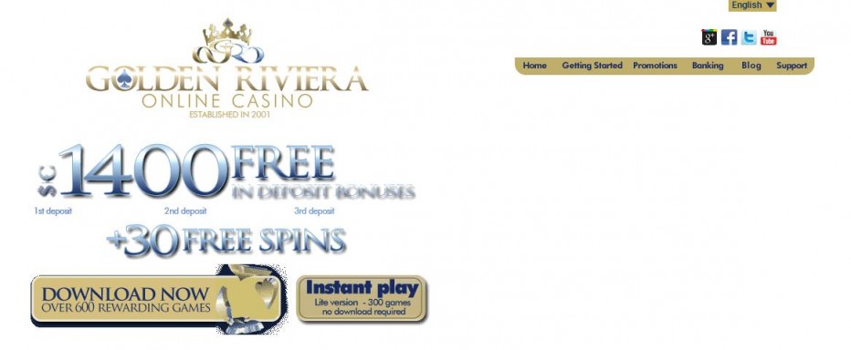 Free Play 2500$ Golden Riviera Casino