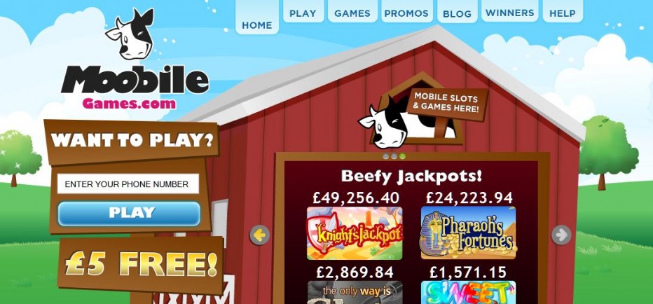 Бездепозитный бонус 5£ Moobile Games Casino