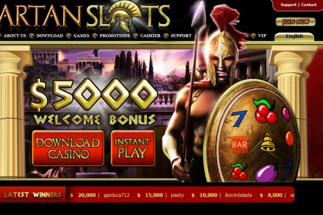 Бездепозитный бонус 20$ Spartan Slots Casino