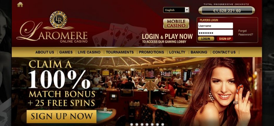 15 бесплатных вращений LaRomere Casino