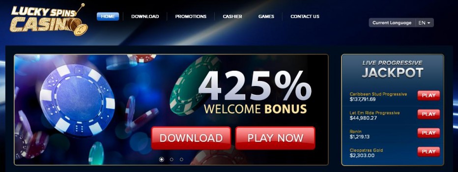 Бездепозитный бонус $20 Lucky Spins Casino