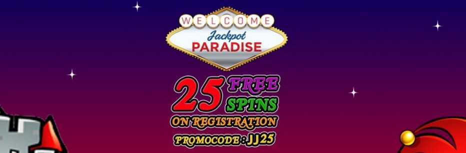 25 бесплатных вращений Jackpot Paradise Casino