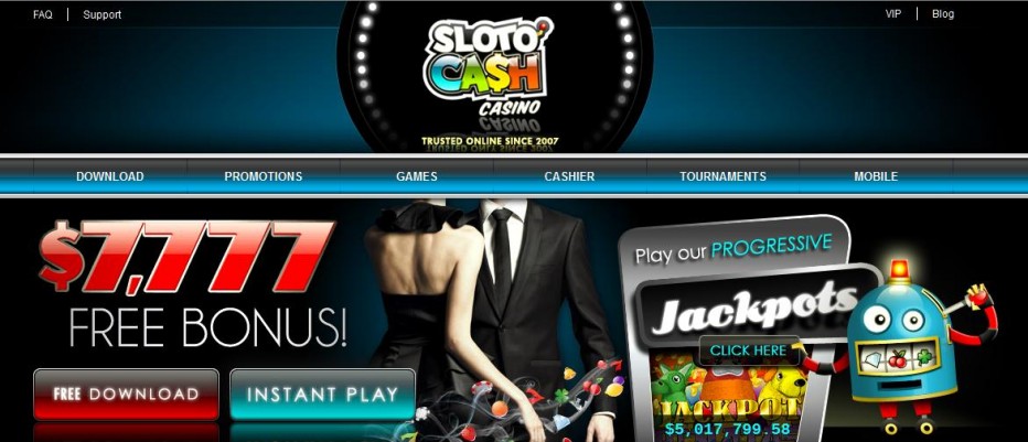 Бездепозитный бонус $100 SlotoCash Casino