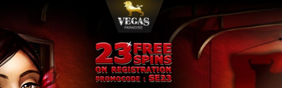 23 бесплатных вращений Vegas Paradise Casino