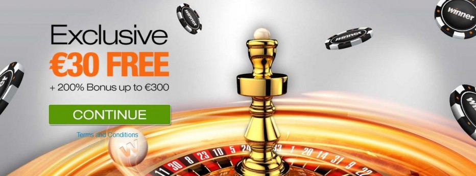 Бездепозитный бонус €30 Winner Casino