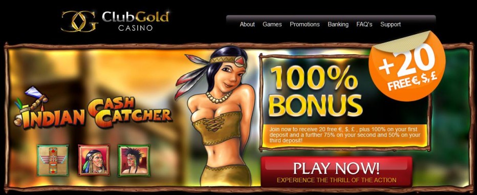 Бездепозитный бонус €20 Club Gold Casino