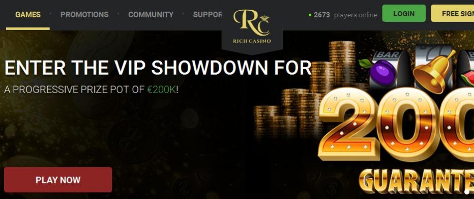 25 бесплатных вращений Rich Casino
