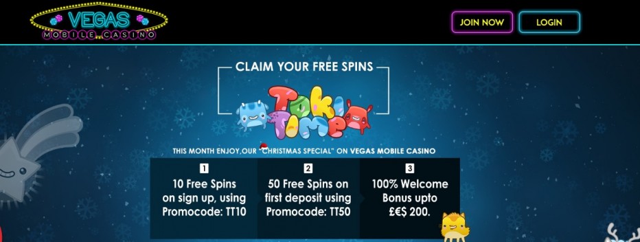 10 бесплатных вращений Vegas Mobile Casino