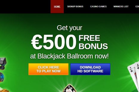 500$ Фри Плей бонус казино Blackjack Ballroom