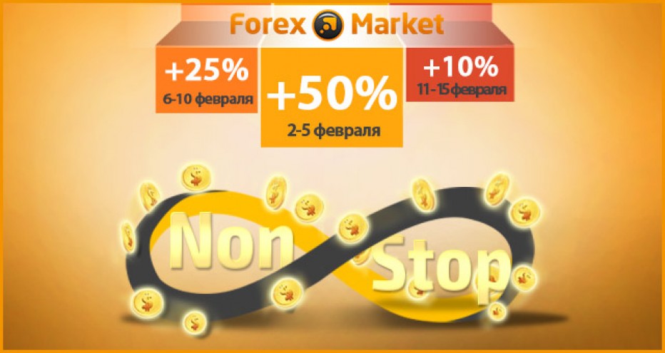 Торговые бонусы без остановки от брокера форекс Forex-Market