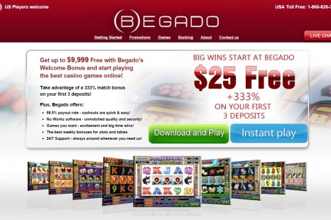 Эксклюзивное предложение! 25$ от Begado Casino