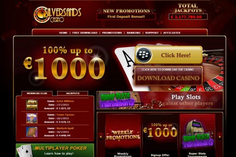 Только новым игрокам 20€ бесплатно от Silver Sands Casino