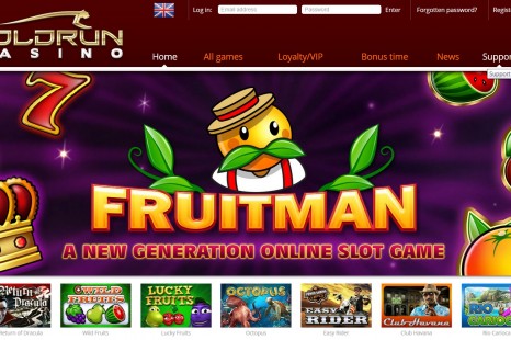 20 фри-спинов за регистрацию в онлайн казино Goldrun на слот Fruitman