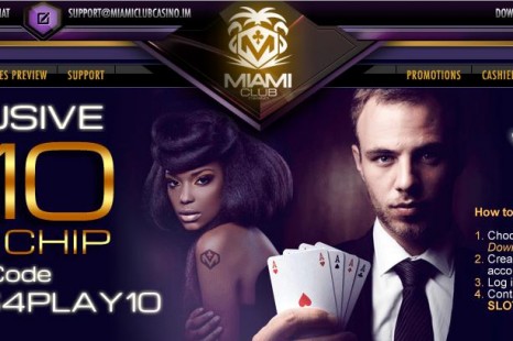 Бездепозитный бонус $10 Miami Club