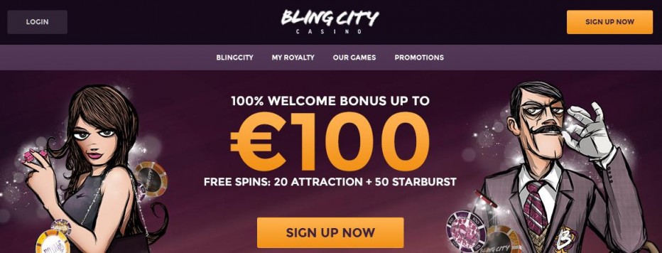10 бесплатных вращений BlingCity Casino