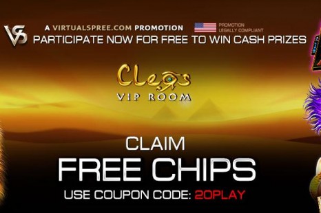 Бездепозитный бонус 20$ Cleos VIP Room