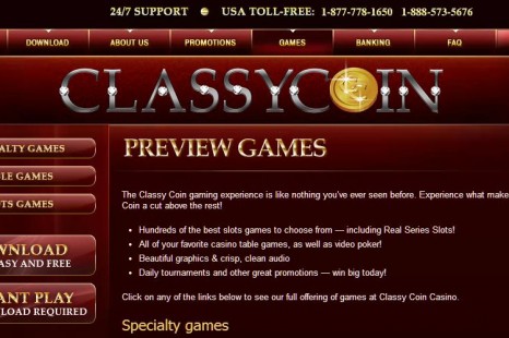 50 бесплатных вращений Classy Coin Casino