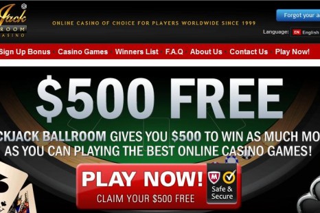 Free Play 500$ Blackjack Ballroom Casino
