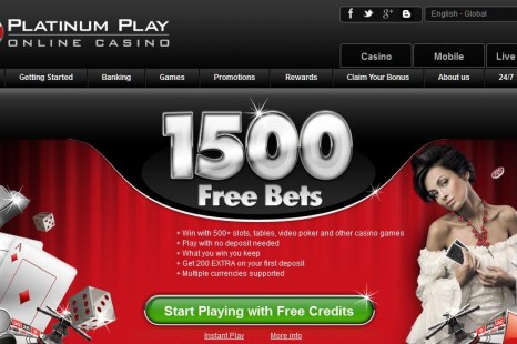 Free Play 1500$ Platinum Play Casino
