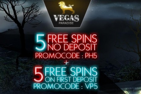 5 бесплатных вращений Vegas Paradise Casino