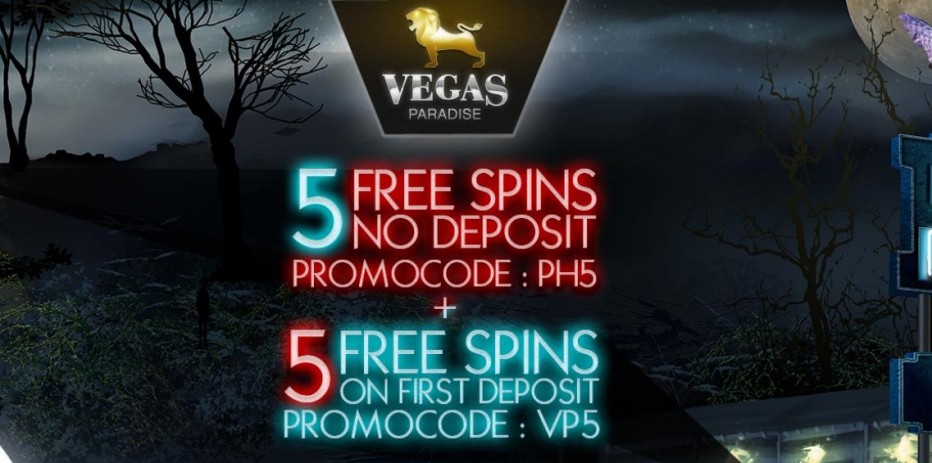 5 бесплатных вращений Vegas Paradise Casino