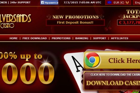 50 бесплатных вращений Silver Sands Casino