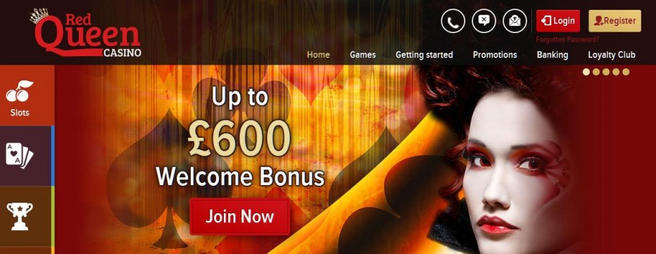 Бездепозитный бонус 10£ Red Queen Casino