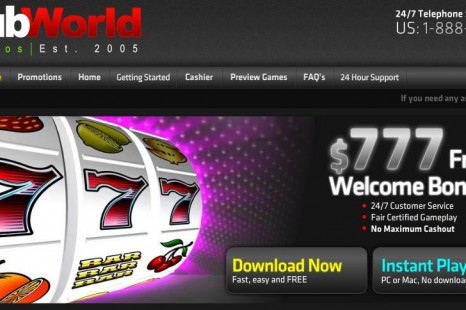 100 бесплатных вращений Club USA (Club World) Casino