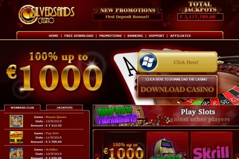 Бездепозитный бонус €20 Silver Sands Casino