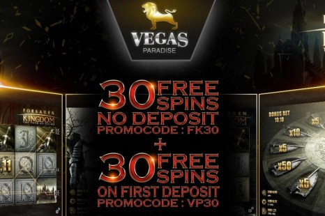 30 бесплатных вращений Vegas Paradise Casino