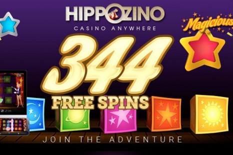 44 бесплатных вращений Hippozino Casino