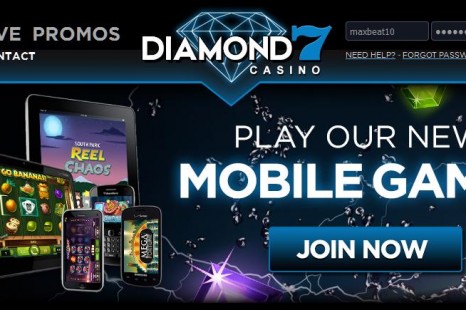 20 бесплатных вращений Diamond7 Casino