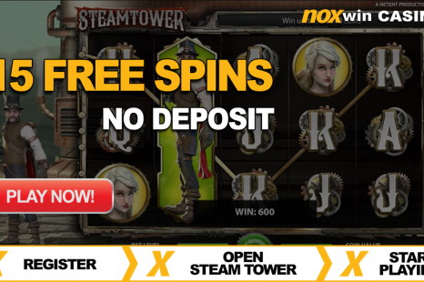 15 бесплатных вращений Noxwin Casino