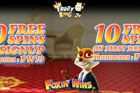 10 бесплатных вращений Fruity King Casino