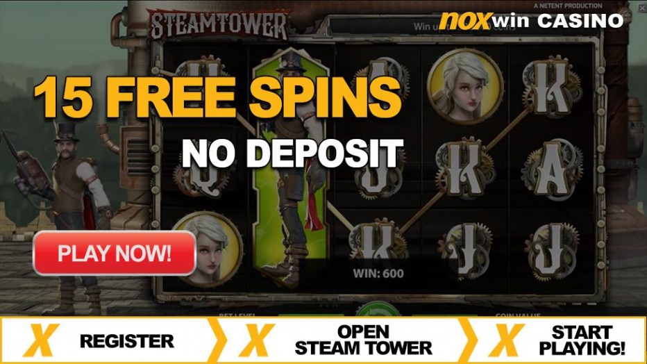 15 бесплатных вращений Noxwin Casino