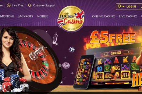 Бездепозитный бонус £5 Lucks Casino