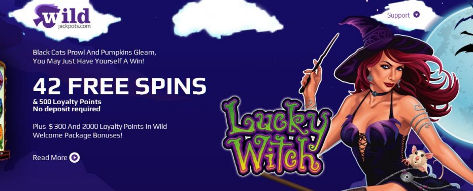 42 бесплатных вращений WildJackpots Casino