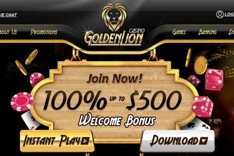 Бездепозитный бонус $10 Golden Lion Casino