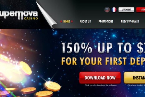 Бездепозитный бонус $20 Supernova Casino