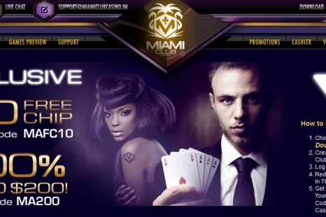 Бездепозитный бонус $5 Miami Club Casino