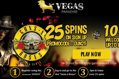 25 бесплатных вращений Vegas Paradise Casino