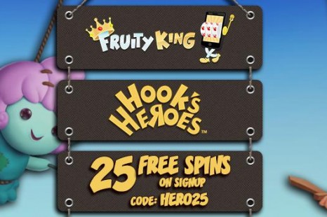 25 бесплатных вращений Fruity King Casino