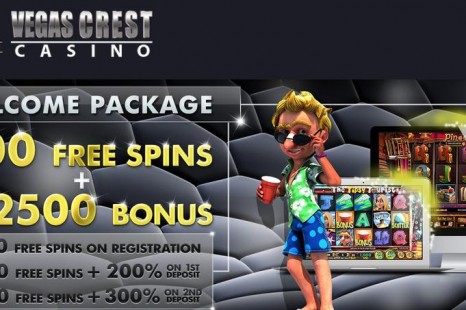 10 бесплатных вращений Vegas Crest Casino