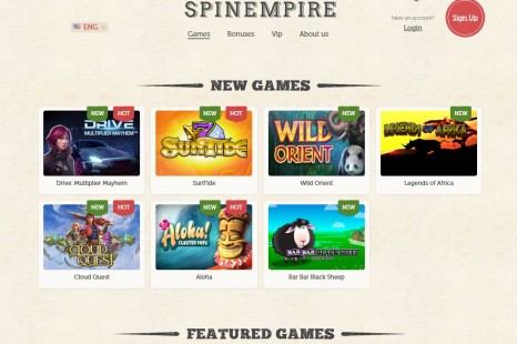 15 бесплатных вращений SpinEmpire Casino