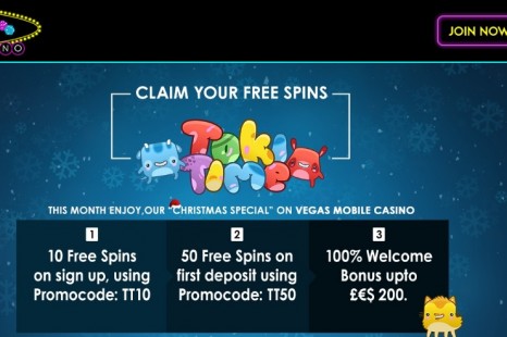 10 бесплатных вращений Vegas Mobile Casino