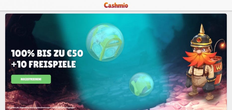 20 фриспинов за регистрацию в казино Cashmio