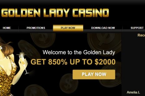 Бездепозитный бонус 30$ от казино Golden Lady